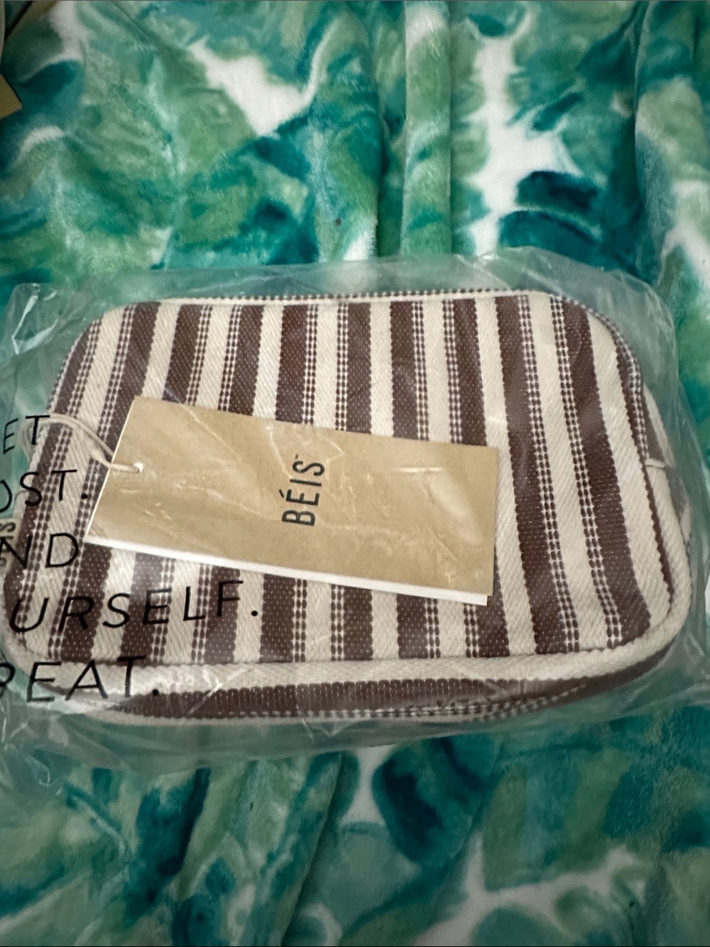 Beis Maple Striped Belt Bag,New